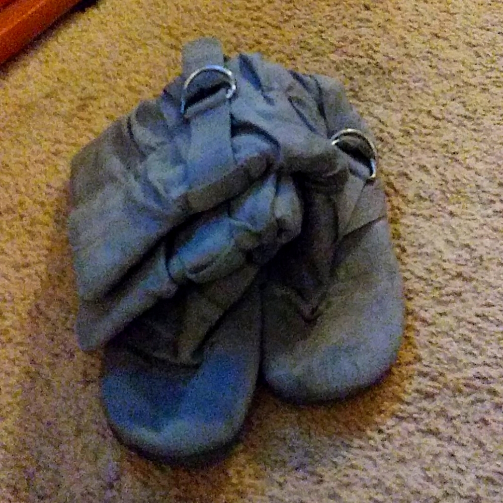 Grey slouchy boots